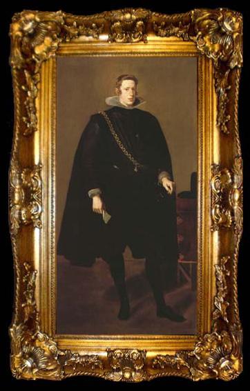 framed  Diego Velazquez Portrait en Pied de Philippe IV (df02), ta009-2